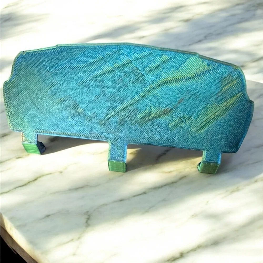 BMW E46 key holder 3D printed Blue Car Grille Model 5x3in